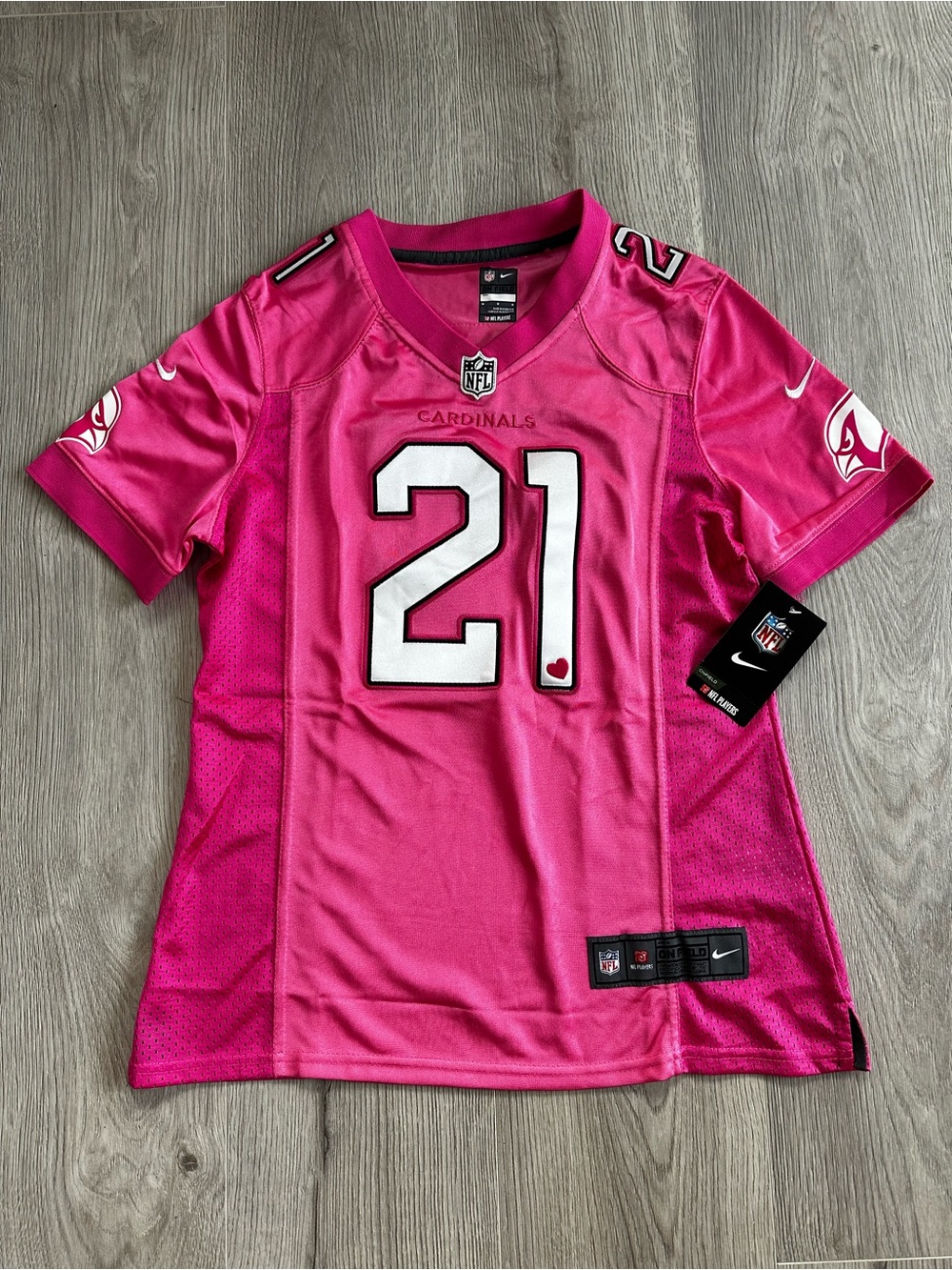Nike Arizona Cardinals Patrick Peterson #21 Pink Jersey NWT Size M Bubble Gum